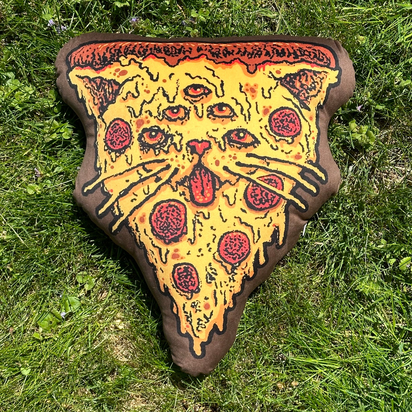 Pizza Cat Throw Pillow