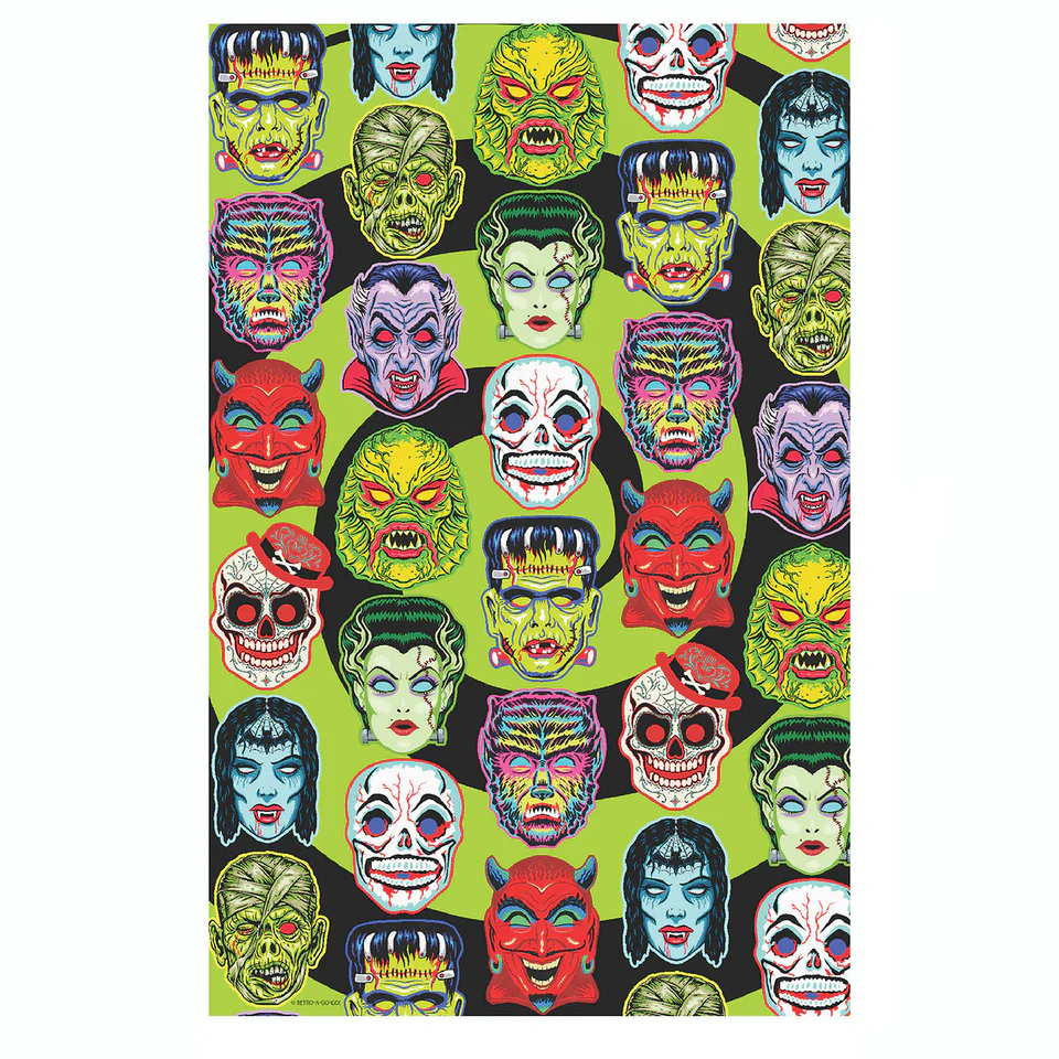 Monster-Rama Plush Throw Blanket