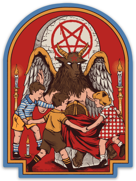 Let's Hail Satan 4" Vinyl Sticker