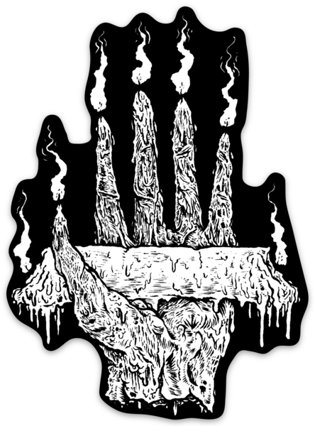 Hand of Doom 4.5" Vinyl Sticker