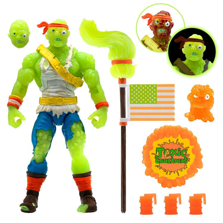Toxic Crusaders Ultimates Toxie (Radioactive Red Rage) Figure by Super7