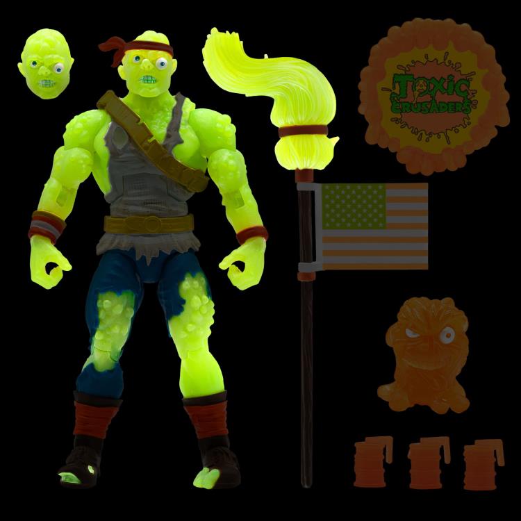 Toxic Crusaders Ultimates Toxie (Radioactive Red Rage) Figure by Super7