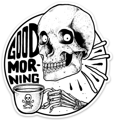 Death Wish 4" Vinyl Sticker
