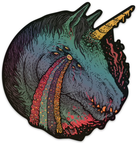 BRUTALCORN 5" Hologram Sticker - Limited Edition