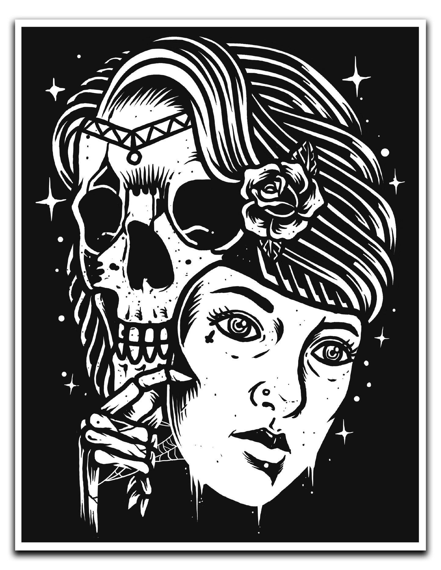 Carmilla's Mask - 8.5 x 11 Print