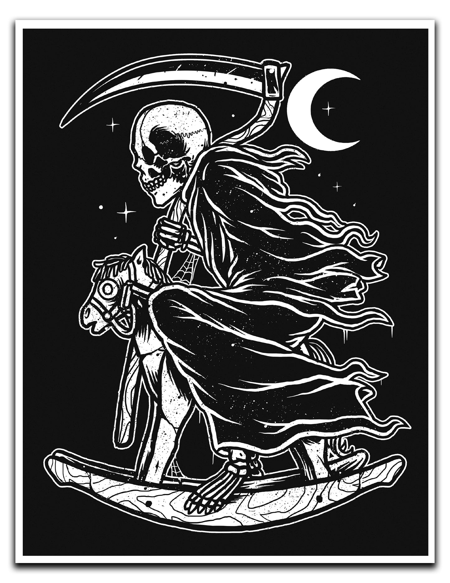Death Comes Rocking - 8.5 x 11 Print