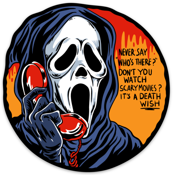 Ghost Phone 4" Vinyl Sticker