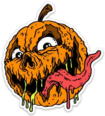 Gruesome Gourd 4" Vinyl Sticker