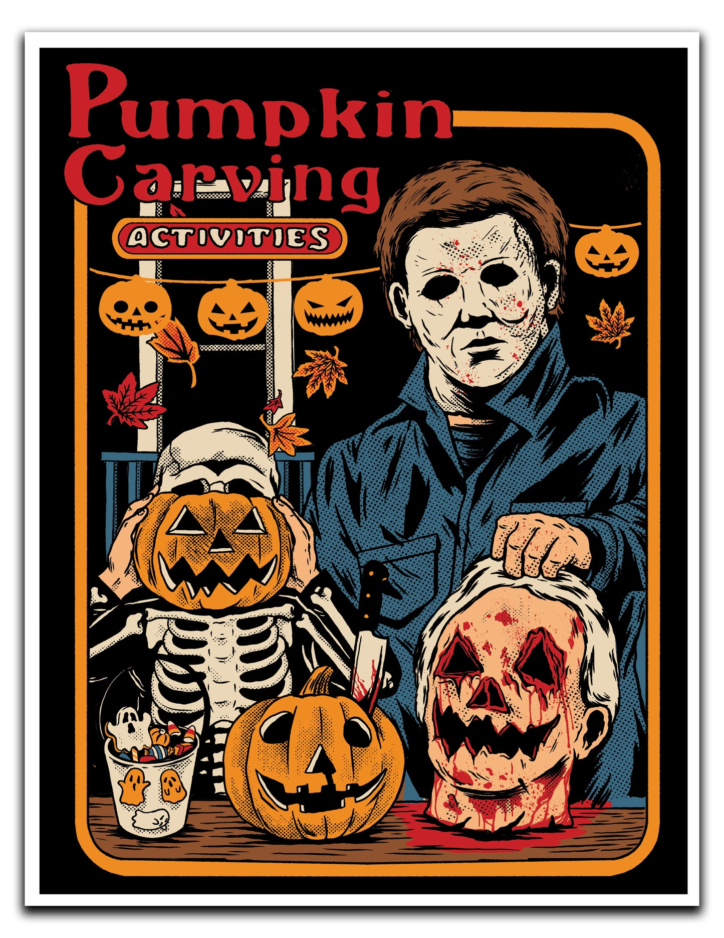 Pumpkin Carving Activities - 8.5 x 11 Print