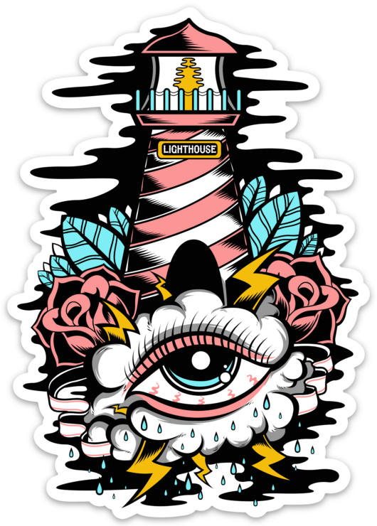 Lighthouse 5" Vinyl Sticker