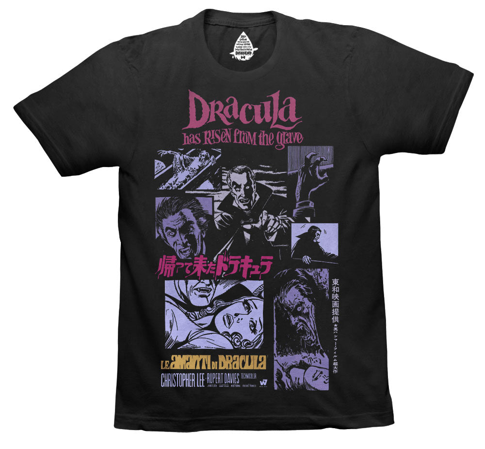 Dracula Has Risen - Black T-Shirt – Dead End Threads