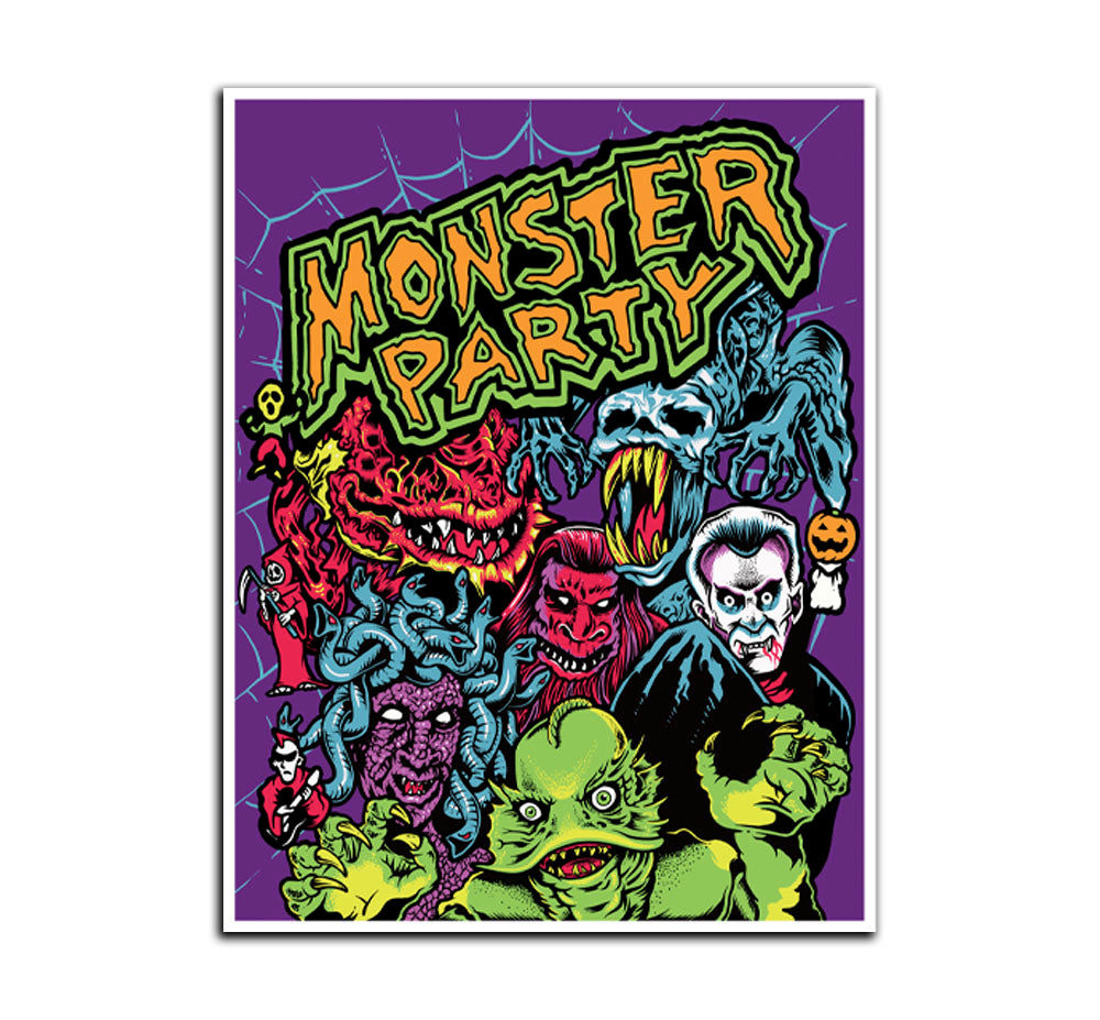 Monster Party - 18x24 Limited Edition Print