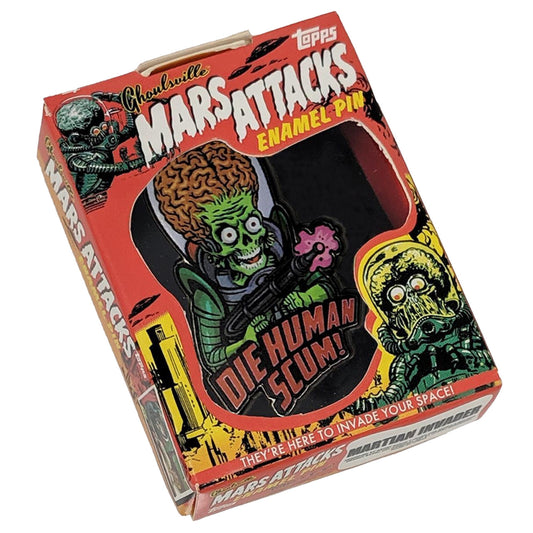 Mars Attacks Die Human Scum Enamel Pin