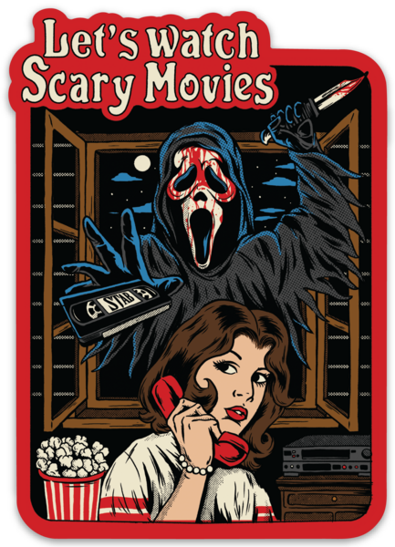 Scary Movies 4.5" Vinyl Sticker