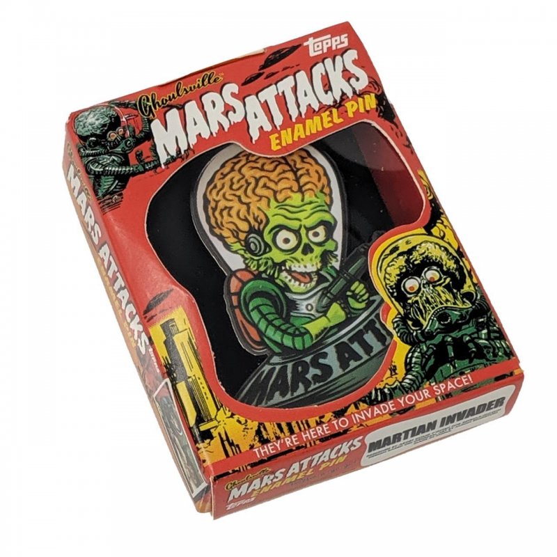Mars Attacks Cartoon Martian Enamel Pin