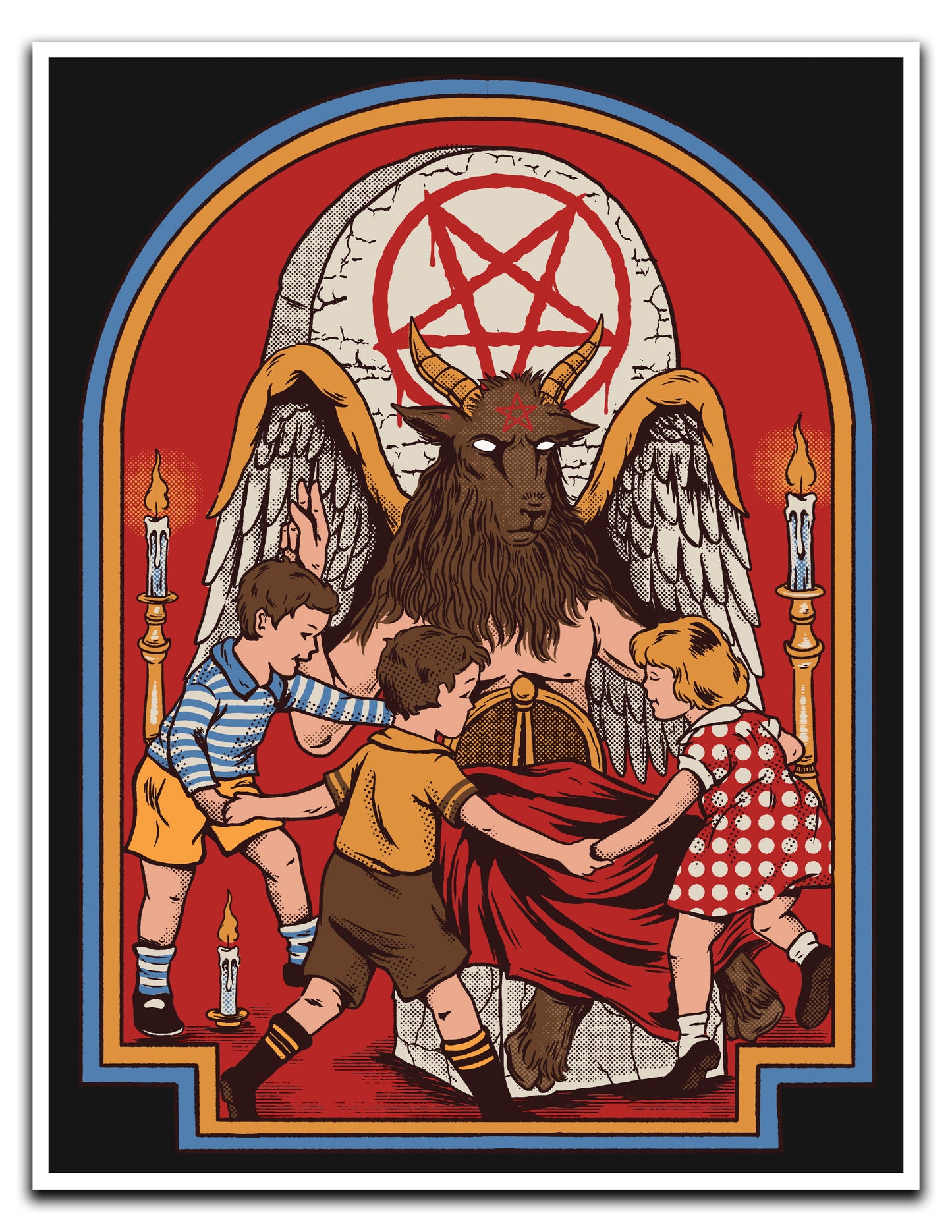 Let's Hail Satan - 8.5 x 11 Print