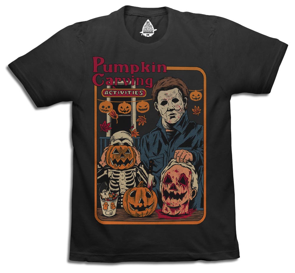 Pumpkin Carving - Black T-Shirt