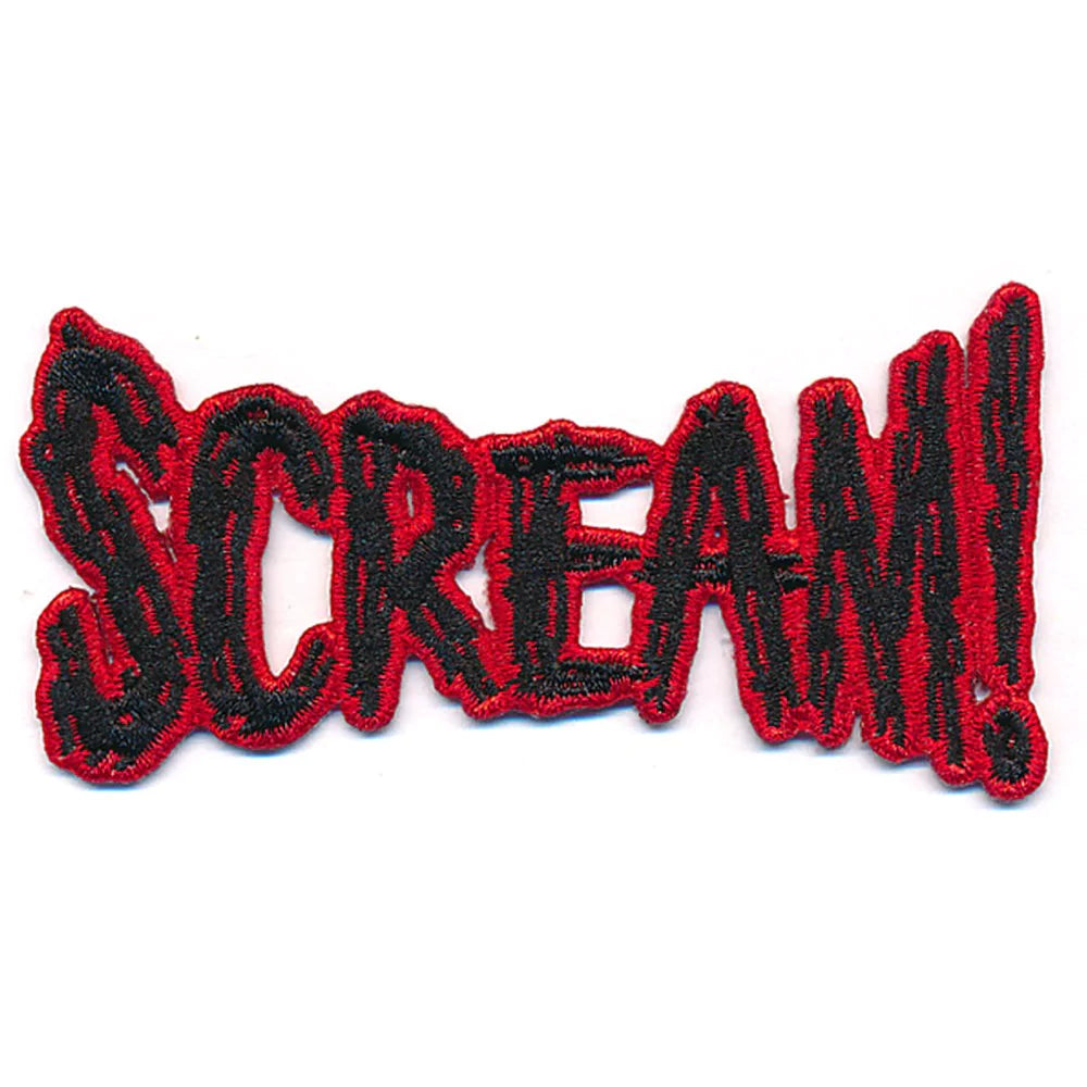 Scream Text Red Patch